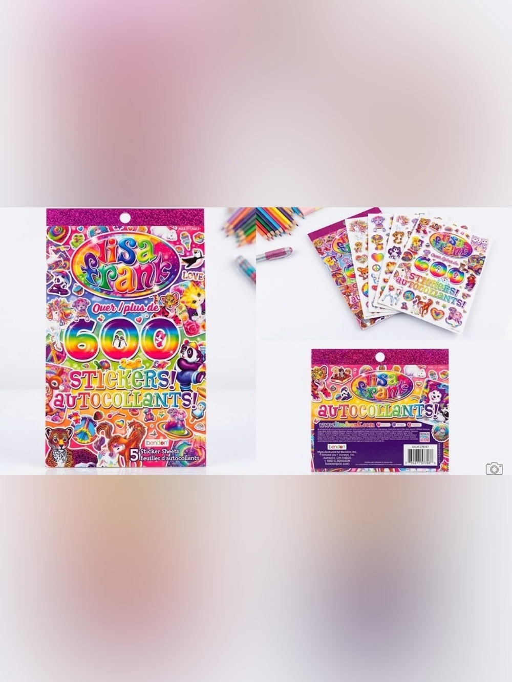 NWT Lisa Frank 600+ Sticker Pad Book – Brand New Condition